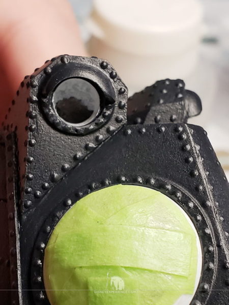 Painting the Inside of the Alligator Eyes