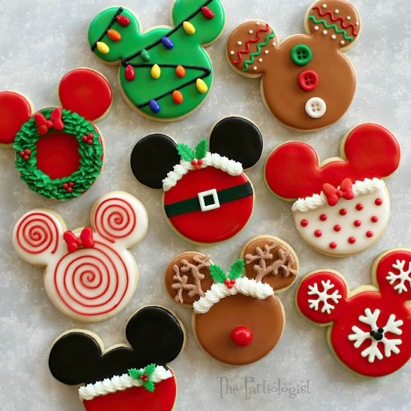 Christmas Mickey Cookies