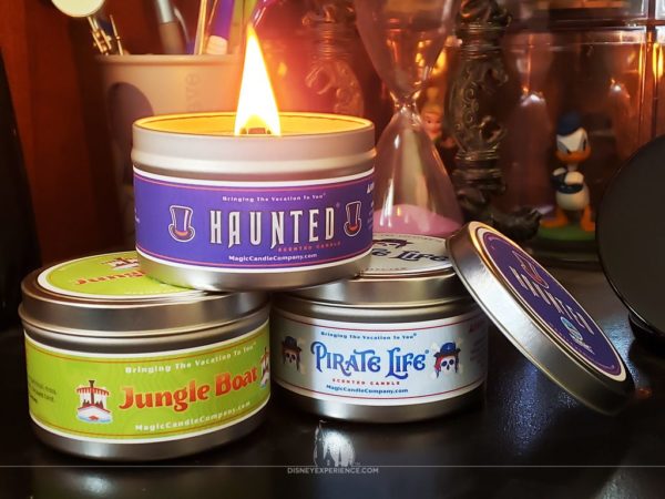 Lighted "Haunted" Candle